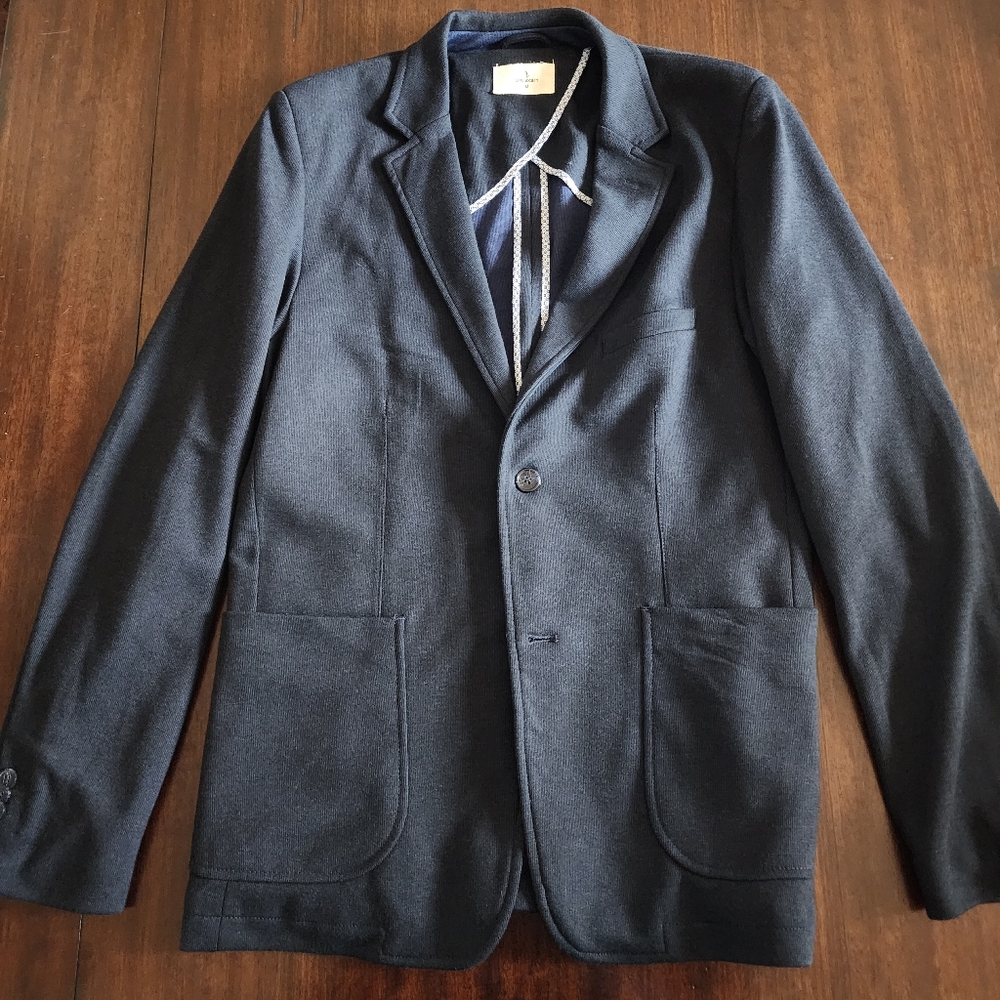 M ~40R Dark Blue Civil Society Partially Lined Sport Jacket Blazer